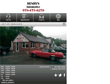 Tablet Screenshot of henrysautorepairma.com